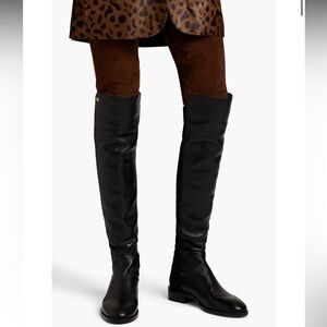 Stuart Weitzman Keelan City Boot black over the knee suede stretch boots NIB